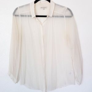 Madewell Silk Dot Button Up